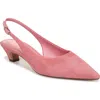 Sam Edelman Finch Slingback Pointed Toe Pump In Pink