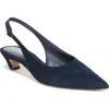 Sam Edelman Finch Slingback Pointed Toe Pump In Blue