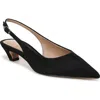 Sam Edelman Finch Slingback Pointed Toe Pump In Transparent