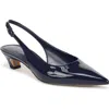 Sam Edelman Finch Slingback Pointed Toe Pump In Blue