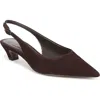 Sam Edelman Finch Slingback Pointed Toe Pump In Brown