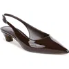 Sam Edelman Finch Slingback Pointed Toe Pump In Brown