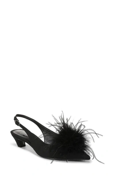 Sam Edelman Finchfeather Slingback Pointed Toe Pump In Black