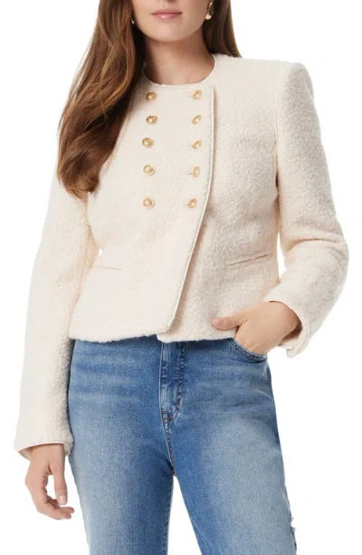 Sam Edelman Fiona Double Breasted Jacket In Parchment
