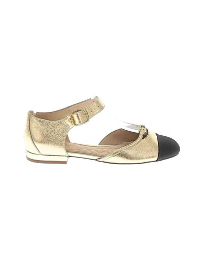 Pre-owned Sam Edelman Flats In Gold