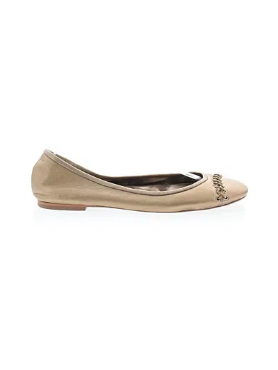 Pre-owned Sam Edelman Flats In Gold