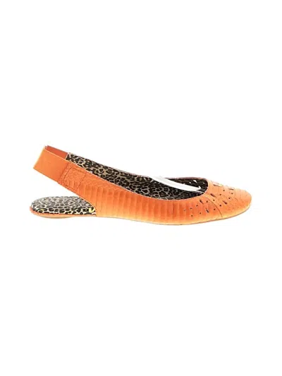 Pre-owned Sam Edelman Flats In Orange