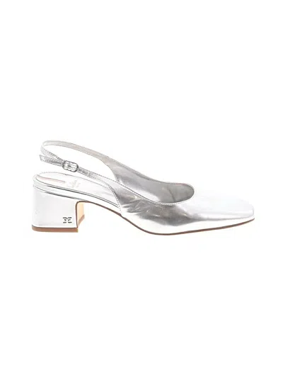 Pre-owned Sam Edelman Flats In Silver