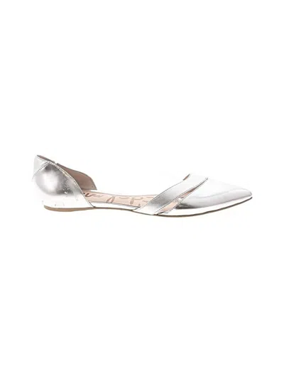 Pre-owned Sam Edelman Flats In Silver