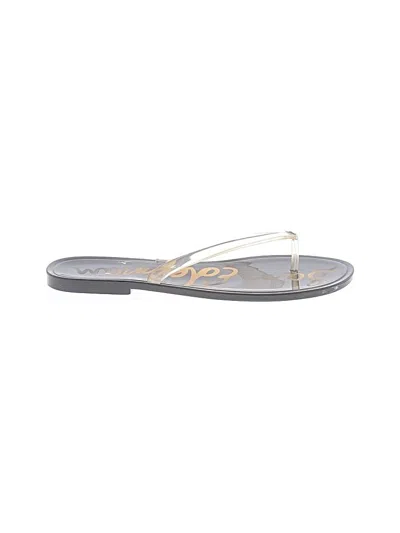 Pre-owned Sam Edelman Flip Flops In Silver