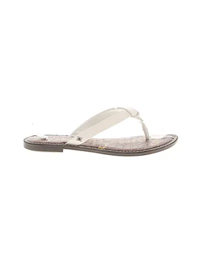 Pre-owned Sam Edelman Flip Flops In White