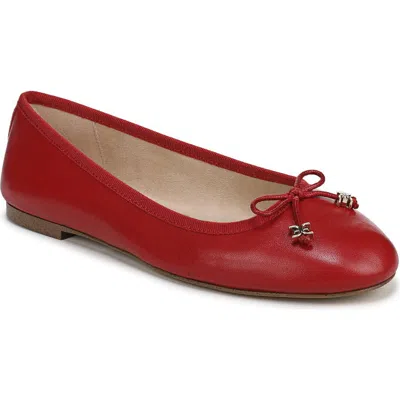 Sam Edelman Flora Ballet Flat In Red