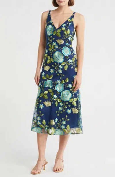 Sam Edelman Floral Embroidered A-line Dress