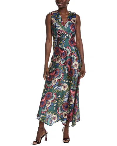 Sam Edelman Floral Max Dress In Green