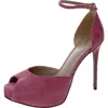 Sam Edelman Florencia Womens Solid Ankle Strap Heels In Multi