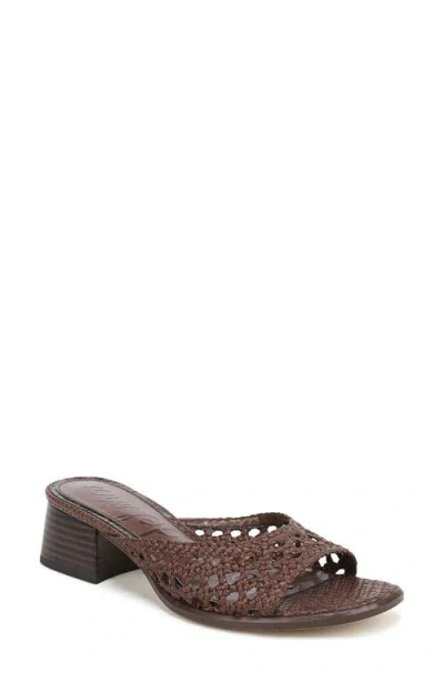 Sam Edelman Fynn Block Heel Sandal In Brown