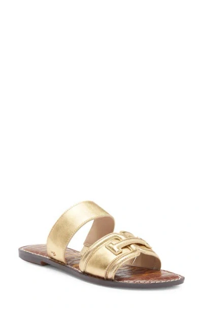 Sam Edelman Gabi Two-strap Sandal In Amber Gold