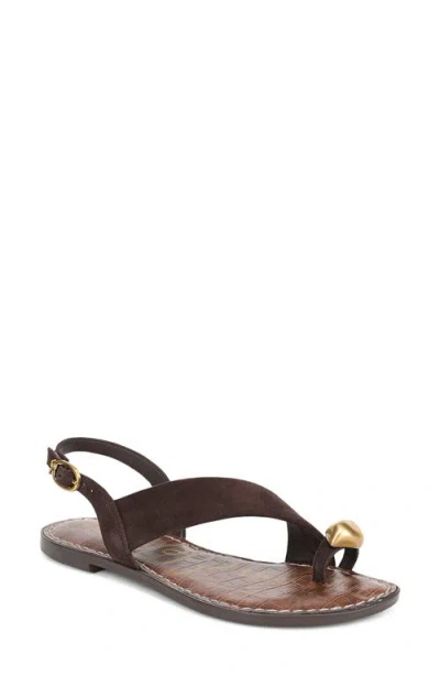 Sam Edelman Gace Toe Loop Slingback Sandal In Brown