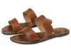 Sam Edelman Gala Double Strap Slide Sandal Cognac Leather In Brown
