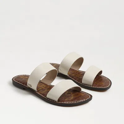SAM EDELMAN SAM EDELMAN GALA DOUBLE STRAP SLIDE SANDAL MODERN IVORY LEATHER