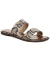 Sam Edelman Gala Leather Slide In Animal Print