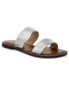 Sam Edelman Gala Leather Slide In Silver