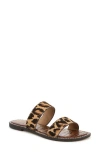 Sam Edelman Gala Double Strap Slide Sandal Cyprus Tan Multi Leather In Cyprus Tan Multi
