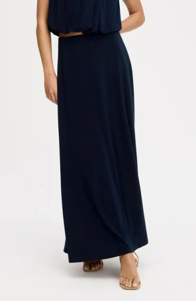 Sam Edelman Gathered A-line Midi Skirt In Blue