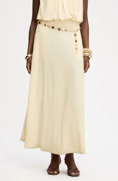 Sam Edelman Gathered A-line Midi Skirt In Brown