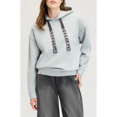 Sam Edelman Gem Tie Hoodie In Gray