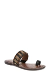 Sam Edelman Gemini Toe Loop Sandal In Black Multi