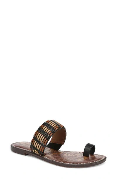 Sam Edelman Gemini Toe Loop Sandal In Black Multi