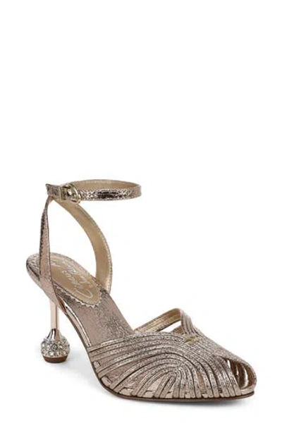 Sam Edelman Giana Ankle Strap Pump In Gold