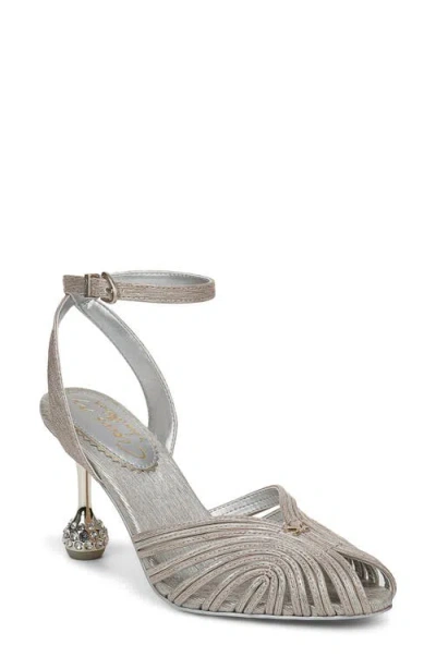 Sam Edelman Giana Ankle Strap Pump In Silver