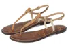 Sam Edelman Gigi Thong Sandal Natural Multi Python In Brown