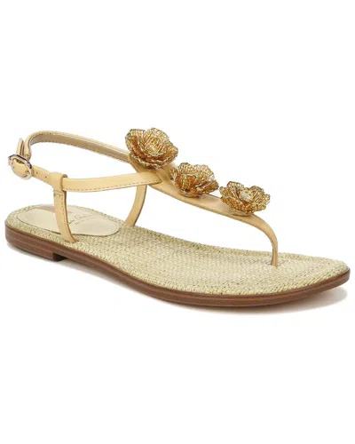Sam Edelman Gigi Flora Leather Sandal In Gold