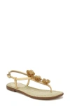 Sam Edelman Gigi Flora Leather Sandal In Desert Sun