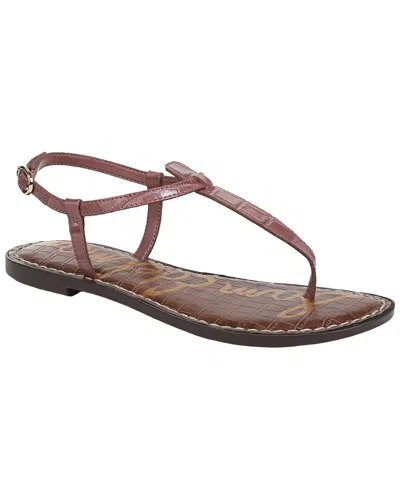 Sam Edelman Gigi Leather Thong Sandal In Brown