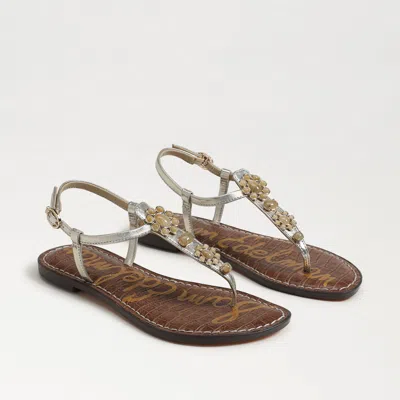 Sam Edelman Gigi Ray Thong Sandal Jute Leather In Gold