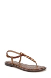 Sam Edelman Gigi Thong Sandal Beechwood Multi Leather In Beechwood Multi Calf Hair