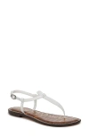 Sam Edelman Gigi Thong Sandal Bright White Leather In Bright White