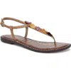 Sam Edelman Gigi Stone Ankle Strap Sandal In Amber Multi/cuoio
