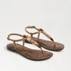 Sam Edelman Gigi Stone Ankle Strap Sandal In Brown
