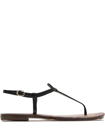 Sam Edelman Gigi T-bar Flat Sandals In Black