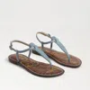 Sam Edelman Gigi Thong Sandal Blue Breeze Brahma