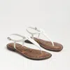 SAM EDELMAN SAM EDELMAN GIGI THONG SANDAL BRIGHT WHITE LEATHER