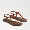 Sam Edelman Gigi Thong Sandal Kona Brown Leather In Brown