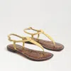 Sam Edelman Gigi Thong Sandal Sunflower Yellow Suede