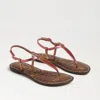 Sam Edelman Gigi Thong Sandal Sunrise Multi Metallic In Brown