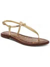 Sam Edelman Gigi Womens Embossed Metallic Thong Sandals In Multi
